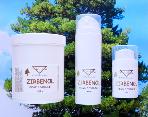 ZIRBENÖL CREME-PACKUNG Gesicht + Körper