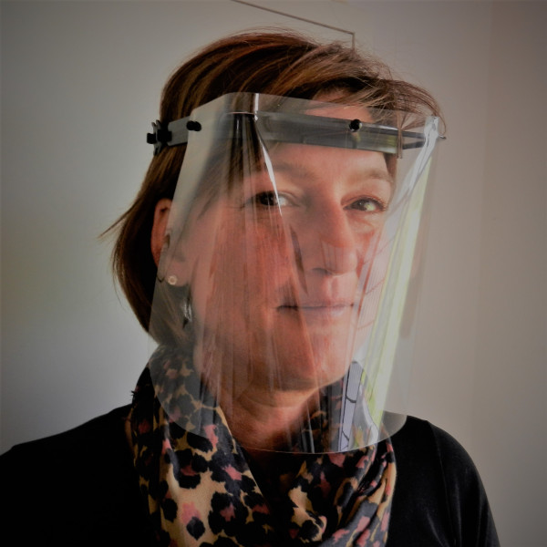 Gesichtsvisier schwarz