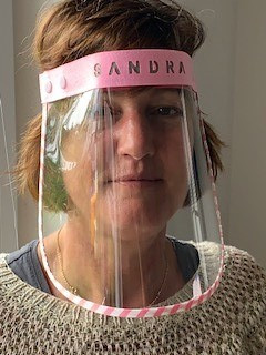 Gesichtsvisier rosa